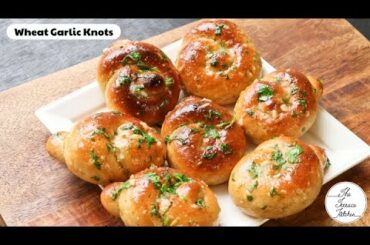 Aata/Wheat Garlic Bread | Wheat Garlic Knots Recipe ~ The Terrace Kitchen