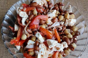 Protein salad at home. Very easy and budgetfriendly  recipe. #tasty #healthy #easy #proteinsalad