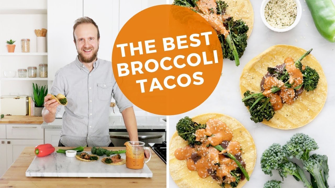 The BEST Broccoli Tacos with Roasted Red Pepper Sauce | Easy, Healthy Lunch or Dinner Recipe The BEST Broccoli Tacos with Roasted Red Pepper Sauce | Easy, Healthy Lunch or Dinner Recipe
