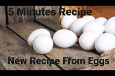 5 Minutes Egg Recipe For Breakfast | Healthy Breakfast recipe | New Recipe From egg | Egg Recipes