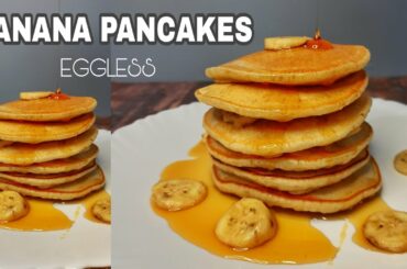 Banana Pancakes Recipe | Fluffy Banana Pancakes | Healthy Breakfast Recipes | Kakoli Das.