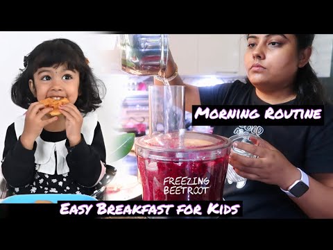 Mom's morning routine with 2 years old || Easy Breakfast Recipe for Toddler & Freezing Beetroot Mom's morning routine with 2 years old || Easy Breakfast Recipe for Toddler & Freezing Beetroot