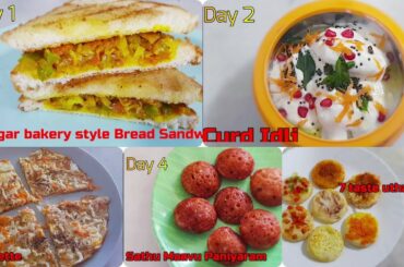 Monday To Friday Healthy Kids Lunch Box Recipes| kids tiffin box recipes |10 minute lunch recipes