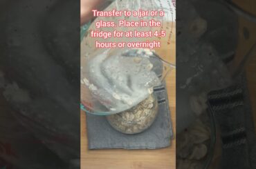 Apple Pie Overnight Oats/ Healthy Breakfast / weight-loss recipe #shorts #short #food