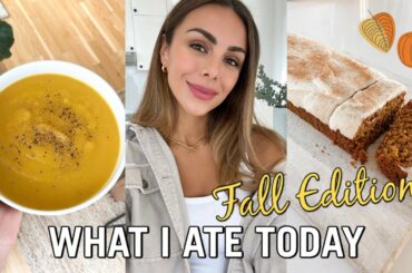 WHAT I ATE TODAY | New Fall Recipes & Healthy Pumpkin Bread | Annie Jaffrey