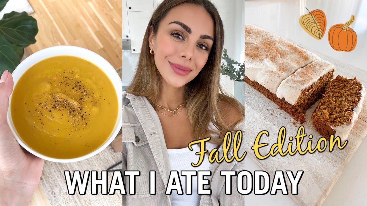 WHAT I ATE TODAY | New Fall Recipes & Healthy Pumpkin Bread | Annie Jaffrey WHAT I ATE TODAY | New Fall Recipes & Healthy Pumpkin Bread | Annie Jaffrey