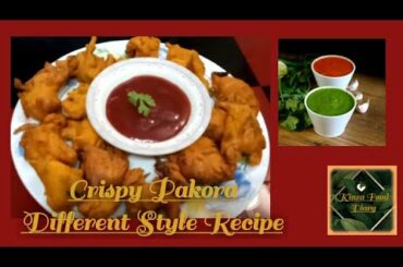 Crispy Pakora || Raining day snacks || Different style recipe || Easy & Delicious ||Kinza food Diary