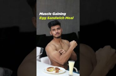 Muscle Gaining Egg Sandwich Meal | 30g PROTEIN #shorts