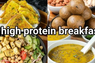 simple & easy high protein breakfast meal recipes for weight loss | low carb high protein veg meals