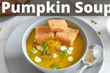 Pumpkin Soup Recipe in Pressure Cooker - Low calorie pumpkin soup for weight loss