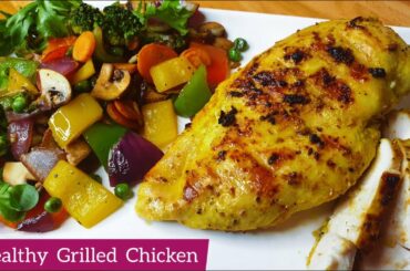 Lemon and Pepper Grilled Chicken | Weight watchers recipe | Healthy grilled chicken for weight loss