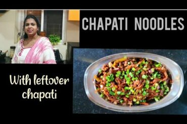 Chapati noodles | Leftover chapati recipe | Quick, healthy and delicious snack by Mum's Kitchen
