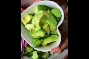 Healthy Salad | Healthy food | Avocado Cucumber Tomato Salad for your life #shorts #youtube