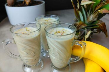2 MINUTES HEALTHY WEIGHT LOSS SMOOTHIE | BANANA PINEAPPLE OATS SMOOTHIE WITH HONEY | #shorts
