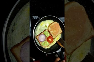Healthy Breakfast |Evening Snacks|omelet Sandwich| #breakfast #sandwich #breadomlete #shorts #viral