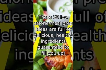 25 Delicious & Healthy Low-Calorie Meal Prep Ideas! #shorts #sharpaspirant