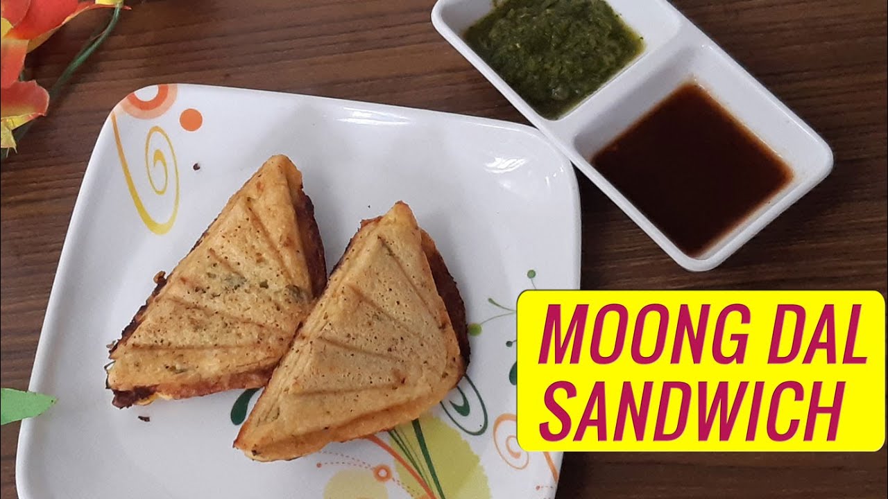 Moong Dal Sandwich Recipe | Healthy Sandwich without bread | No bread sandwich | Protein Rich Diet Moong Dal Sandwich Recipe | Healthy Sandwich without bread | No bread sandwich | Protein Rich Diet