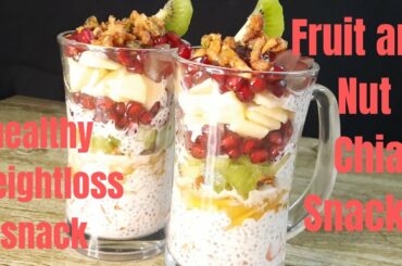 Fruit and nut chia snacks recipe,healthy chia pudding,weightloss recipe,healthy recipe@HR10Kitchen