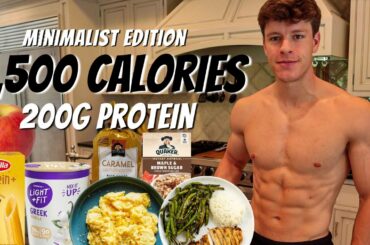 Full Day of Eating 2,500 Calories | MINIMALIST Healthy Meals to Lose Fat and Build Muscle