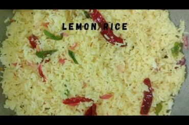 Lemon Rice|Indian Food|Healthy food recipes|Quick Lunch Tamil