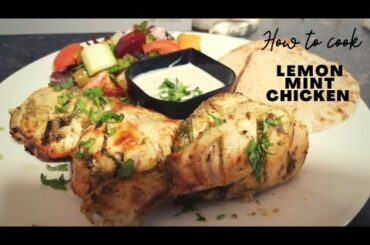 Lemon Mint Chicken Recipe | Crispy Mixed Salad | Healthy Chicken Recipes Meal Prep |