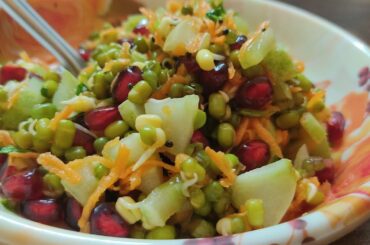 delicious & healthy salad recipe|quick & easy salad|sprouted greengram salad recipe|morning star kan