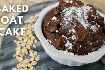 Healthy Baked Oats Brownie Cake TikTok Viral Recipe | Blended Baked Oats