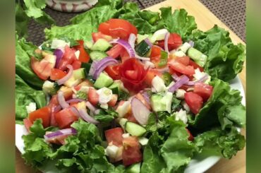 Easy Garden fresh healthy Salad recipe/ #shortvideo