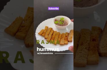 Rajma Hummus breadsticks healthy breakfast recipes