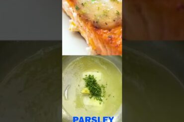 #Delicious Fry Salmon Fish with Lemon Butter Suace#healthy#dinner#short