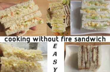 MAYO SANDWICH RECIPES IN TAMIL | VEG, EGG, CHOCO, CORN SANDWICH | COOKING WITHOUT FIRE | JAZZY AROMA