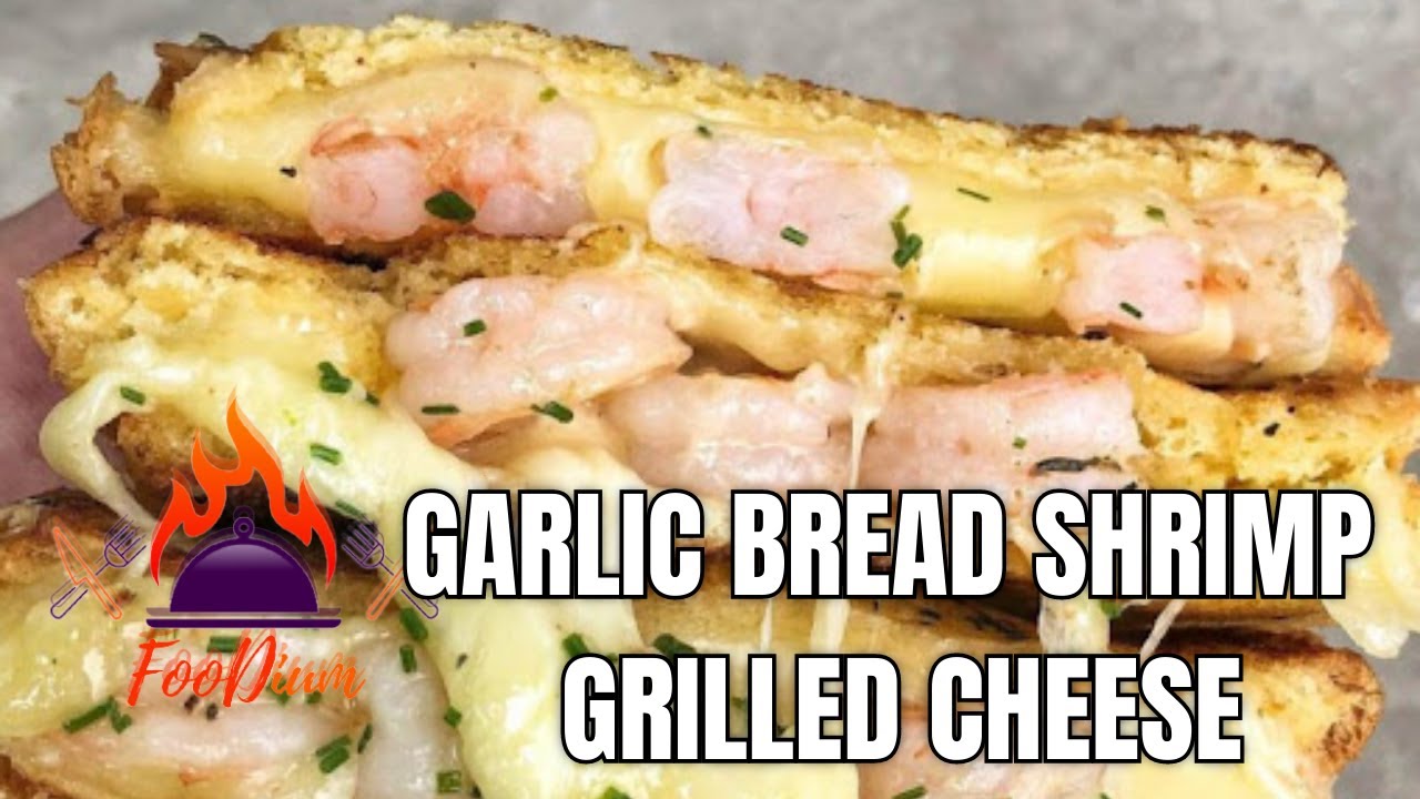Healthy Recipes | Garlic Bread Shrimp Grilled Cheese | #shorts Healthy Recipes | Garlic Bread Shrimp Grilled Cheese | #shorts