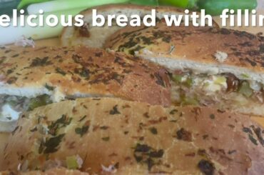 homemade bread #bread #stuffed #delicious #foryou