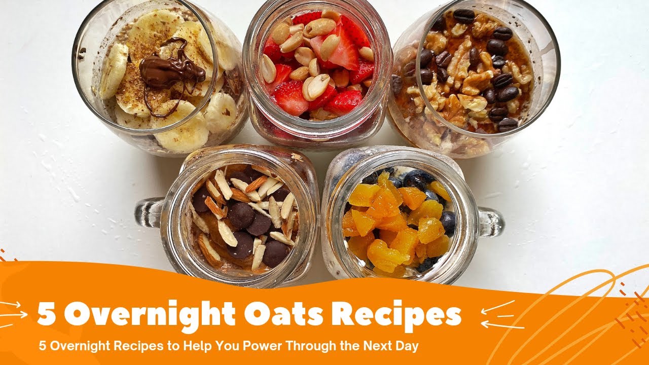 5 ways to make OVERNIGHT OATS | Weight Loss Recipe | Zero Sugar | Healthy & Instant Breakfast Recipe 5 ways to make OVERNIGHT OATS | Weight Loss Recipe | Zero Sugar | Healthy & Instant Breakfast Recipe