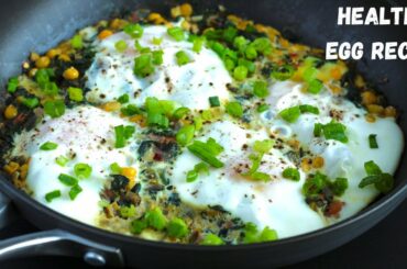 Spinach Corn Egg | Healthy Egg Recipe For Weight Loss | Quick and Easy Egg Breakfast