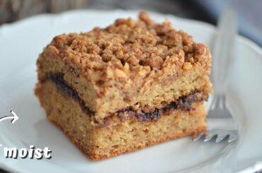 COFFEE CAKE RECIPE that is actually healthy (stays fresh for days!)