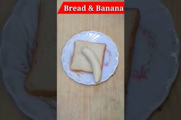 Healthy breakfast recipe by Talha Ansari /Banana & bread new recipe#shorts #ytshorts #marvellousfood