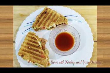 Paneer Grilled Sandwich | Vegetable Sandwich | Healthy Sandwich Recipe | Brown Bread Sandwich