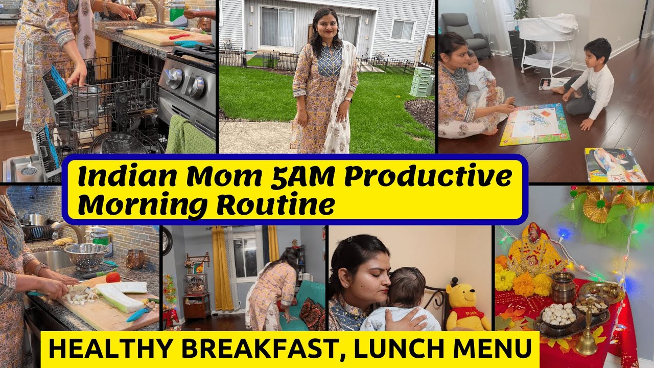 INDIAN MOM 5AM MORNING ROUTINE~ Healthy Breakfast & Lunch Meal For Weightloss~Real Homemaking Vlogs INDIAN MOM 5AM MORNING ROUTINE~ Healthy Breakfast & Lunch Meal For Weightloss~Real Homemaking Vlogs