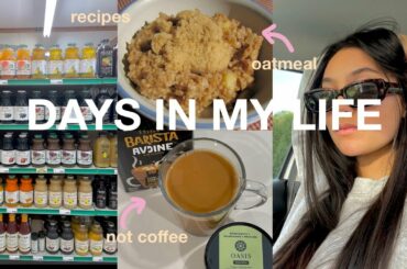 DAYS IN MY LIFE: whole foods, podcast, healthy recipes, deep thinking & new oat milk
