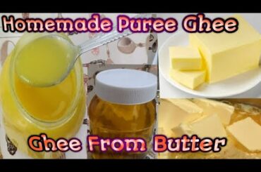 How To Make Ghee from Butter|Homemade Ghee Recipe|Clarifaid butter Recipe