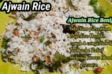 vamu Rice | Ajwain rice | Carom Seeds Fried Rice | Lunch Box Recipe | vamu annam | healthy rice item
