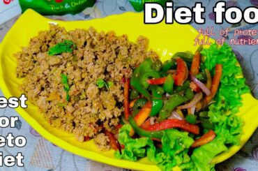 Diet food with low calories and full of proteins | Healthy weight loss meal | Keto diet recipes