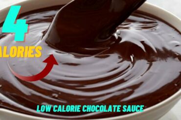 4 CALORIE CHOCOLATE SAUCE- Low calorie chocolate sauce recipe- Low calorie chocolate topping