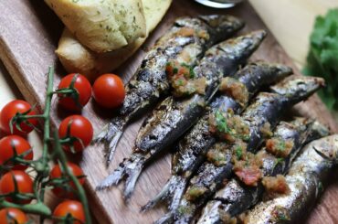 Grilled Sardines Recipe With Salsa Salad | Healthy Meal