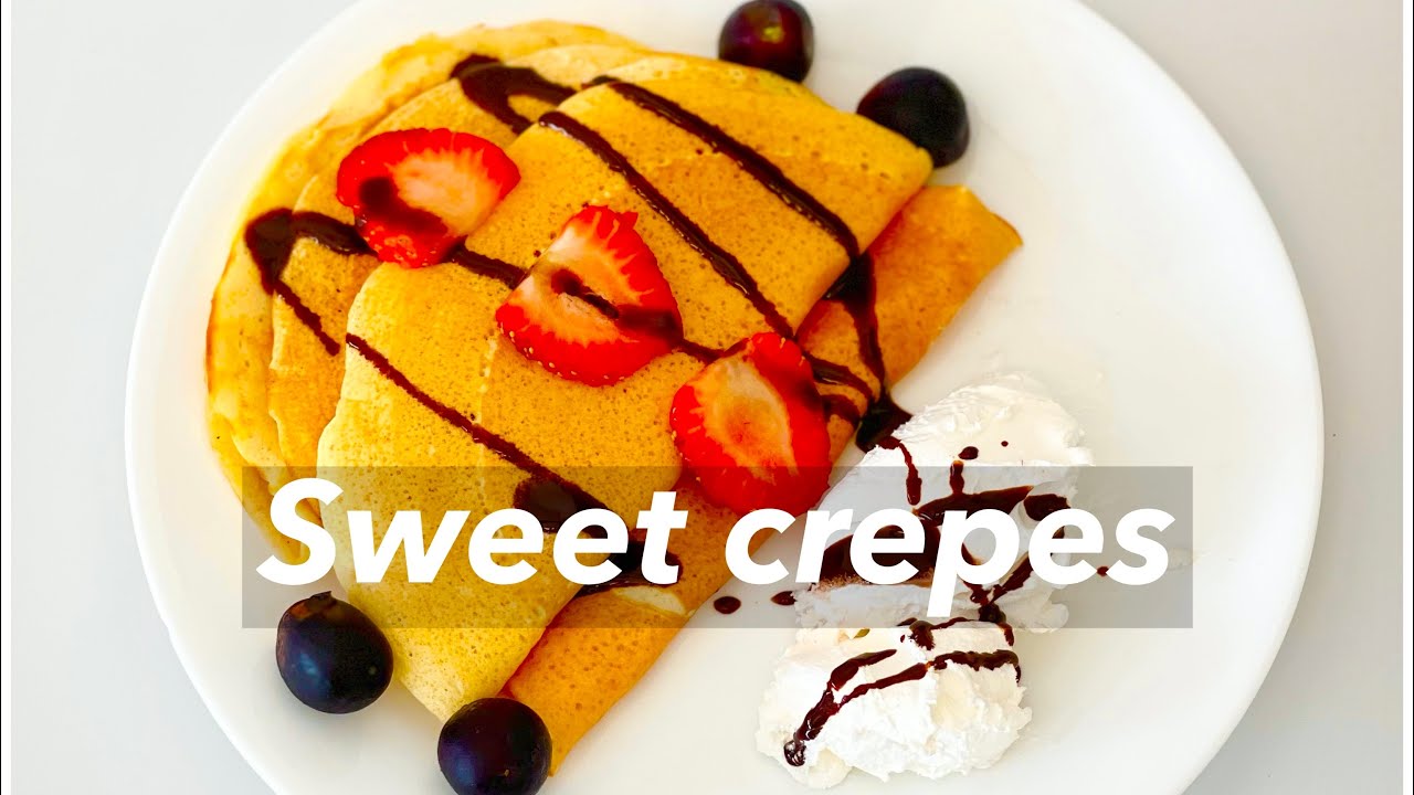 Sweet crepes recipe.Healthy breakfast recipe #shorts Sweet crepes recipe.Healthy breakfast recipe #shorts