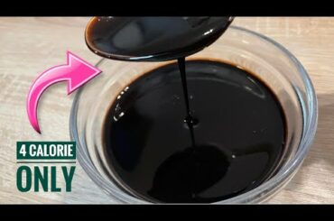 LOW CALORIE CHOCOLATE SYRUP  | Only 4 Calorie Chocolate Sauce | Homemade Chocolate Sauce
