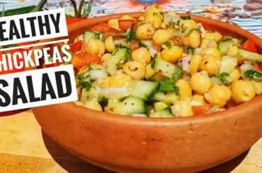Healthy Chickpea Salad Recipe | Healthy Salad Recipe - Rebka's Kitchen