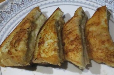 Chayote Potato Chickpea Flour Toast Sandwich / Dinner Recipes / Snack Recipe / Toast Recipe 931