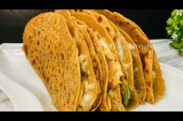 Crispy Chapathi Tacos || Dinner/Breakfast Ideas || Healthy Potato Tacos